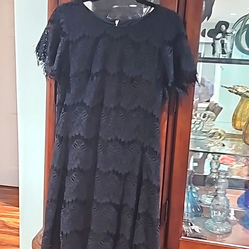 Karen Kane Little Black Lace dress Formal Occasion cocktail Dress size small